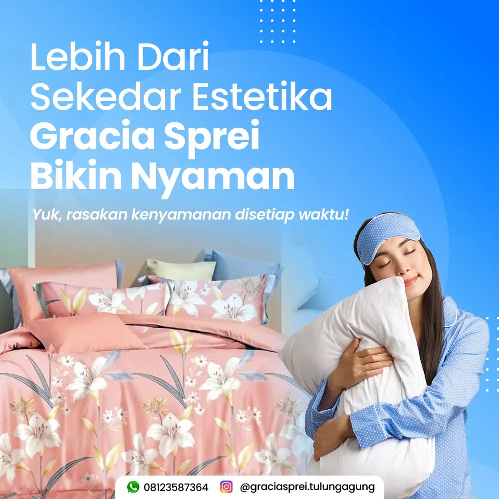 <p>Gracia Sprei Tulungagung kini menjual berbagai 